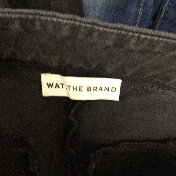 Wat the Brand denim jeans xs women black flare - Picture 6 of 9
